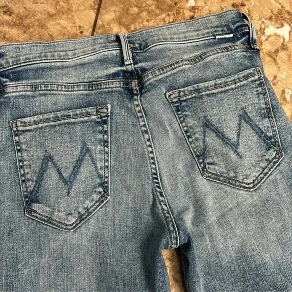 MOTHER DENIM THE RASCAL ANKLE FRAY JEANS BONFIRE LIGHTING sz 27 - Picture 9 of 10